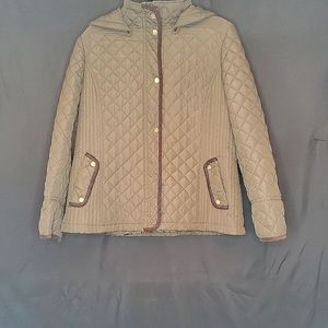 LIKE NEW- WORN ONCE- Army Green Hooded Jacket
